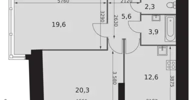 Appartement 2 chambres dans Konkovo District, Fédération de Russie