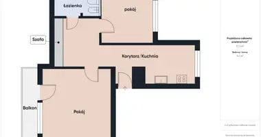 Apartamento 2 habitaciones en Breslavia, Polonia