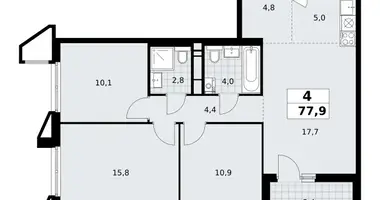 Appartement 4 chambres dans poselenie Sosenskoe, Fédération de Russie