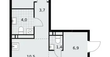 Apartamento 3 habitaciones en Postnikovo, Rusia