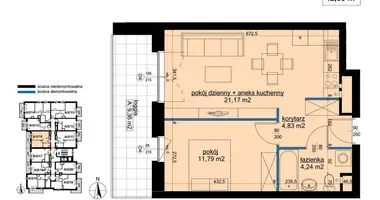 Wohnung 2 zimmer in Posen, Polen