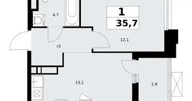 Appartement 1 chambre dans poselenie Sosenskoe, Fédération de Russie