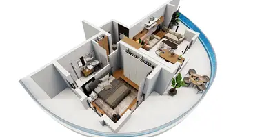 2 room apartment in Trikomo, Northern Cyprus