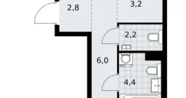 Wohnung 2 zimmer in Kommunarka, Russland