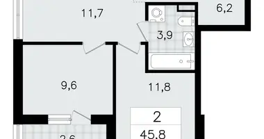 Appartement 2 chambres dans Vsevolozhsk, Fédération de Russie