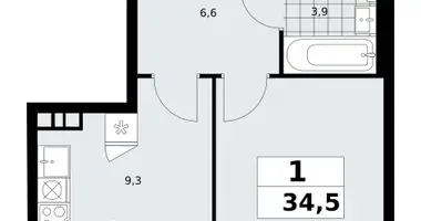 Mieszkanie 1 pokój w poselenie Sosenskoe, Rosja