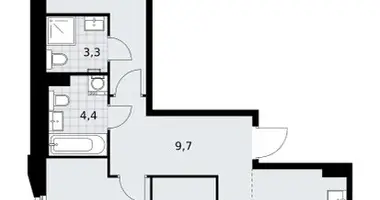 Wohnung 3 zimmer in Troizk, Russland