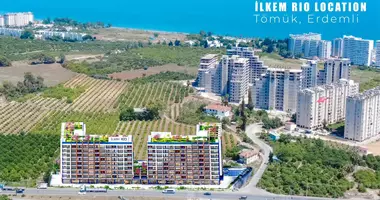 Apartamento 1 habitacion con balcón, con amueblado, con accesorios en Mersin, Turquía