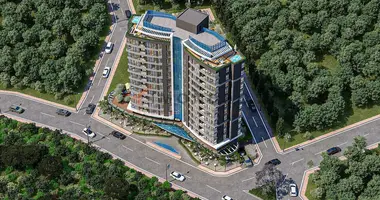 Apartamento 2 habitaciones con balcón, con ascensor, con sistema de vigilancia de seguridad en Uemraniye, Turquía