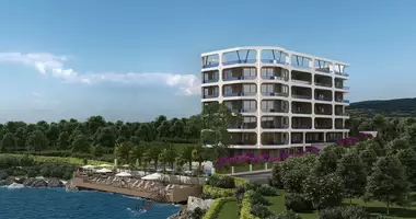1 room apartment with balcony, with air conditioning, with sea view in Merdivenlikuyu, Turkey