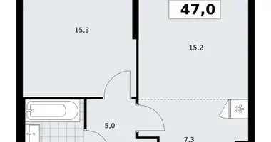 Apartamento 2 habitaciones en poselenie Sosenskoe, Rusia