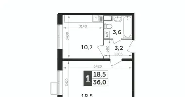 1 room apartment in Leninsky District, Russia