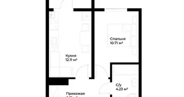 Квартира 1 комната в Шайхантаурский район, Узбекистан