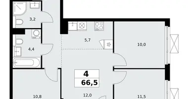 Appartement 4 chambres dans poselenie Sosenskoe, Fédération de Russie