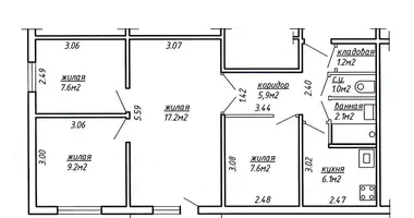 Appartement 4 chambres dans Minsk, Bélarus