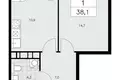 1 room apartment 38 m² Moscow, Russia