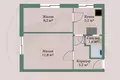 2 room apartment 32 m² Minsk, Belarus