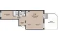 Квартира 3 комнаты 65 м² Колодищанский сельский Совет, Беларусь