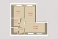 Wohnung 2 zimmer 30 m² Saslauje, Belarus