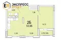 Appartement 2 chambres 54 m² Muchaviecki sielski Saviet, Bélarus
