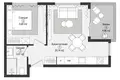 Wohnung 1 zimmer 43 m² Gazipasa, Türkei