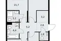 Apartamento 3 habitaciones 81 m² Kommunarka, Rusia
