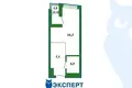 Квартира 1 комната 30 м² Минск, Беларусь