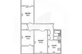 Appartement 3 chambres 67 m² Muchaviecki sielski Saviet, Bélarus