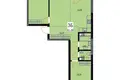 Mieszkanie 3 pokoi 81 m² Mińsk, Białoruś