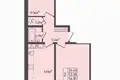 2 bedroom apartment 58 m² Novaya Adygeya, Russia