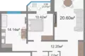 Wohnung 2 Zimmer 65 m² Viazan, Weißrussland