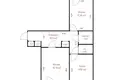 2 room apartment 57 m² Minsk, Belarus