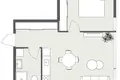 Apartamento 2 habitaciones 44 m² Klaipeda, Lituania