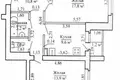 Квартира 2 комнаты 57 м² Слоним, Беларусь