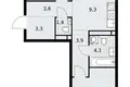 Wohnung 3 Zimmer 59 m² Postnikovo, Russland