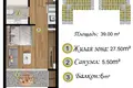 Студия 1 комната 39 м² Мерсин, Турция