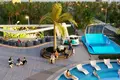 Residential complex New residence Samana Portofino with swimming pools and a lounge area, Dubai Production City, Dubai, UAE