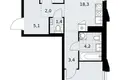 Квартира 2 комнаты 59 м² район Троицк, Россия