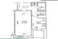 Wohnung 1 zimmer 37 m² Minsk, Belarus