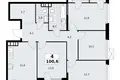 4 room apartment 101 m² South-Western Administrative Okrug, Russia