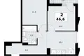 Mieszkanie 2 pokoi 47 m² Troick, Rosja