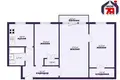 3 room apartment 56 m² Salihorsk, Belarus