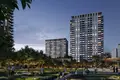 Residential complex New Altus Residence with swimming pools close to the promenade and the metro station, Dubai Creek Harbour, Dubai, UAE