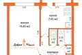 Wohnung 1 zimmer 35 m² Minsk, Belarus