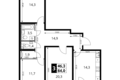 Квартира 3 комнаты 84 м² Ленинский район, Россия