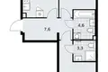Appartement 2 chambres 60 m² Troïtsk, Russie