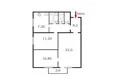 3 room apartment 64 m² okrug Zvezdnoe, Russia