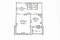 1 room apartment 43 m² Rechytsa, Belarus