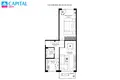 Квартира 2 комнаты 48 м² Вильнюс, Литва