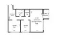 Mieszkanie 3 pokoi 57 m² Mińsk, Białoruś